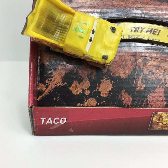 Disney Pixar Cars 3 Crazy 8 Crasher Taco 4 Vehicle Toy  Truck Car Yellow New - Picture 3 of 12